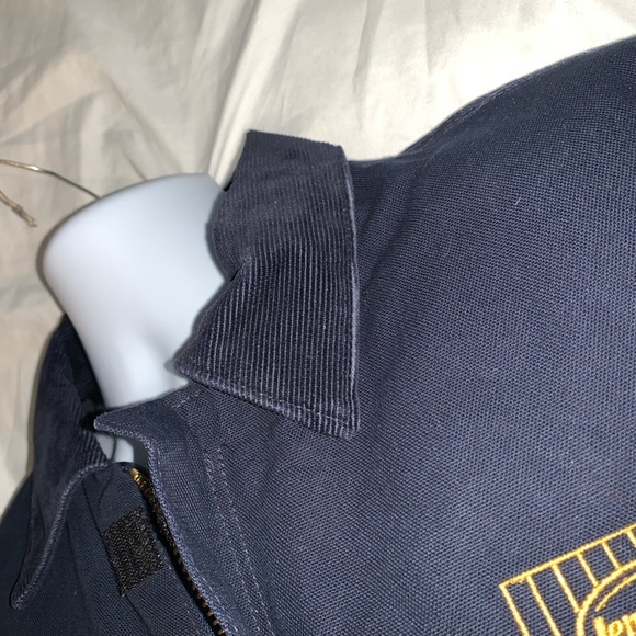 Carhartt work jacket navy blue with peace patch - Picture 11 of 15